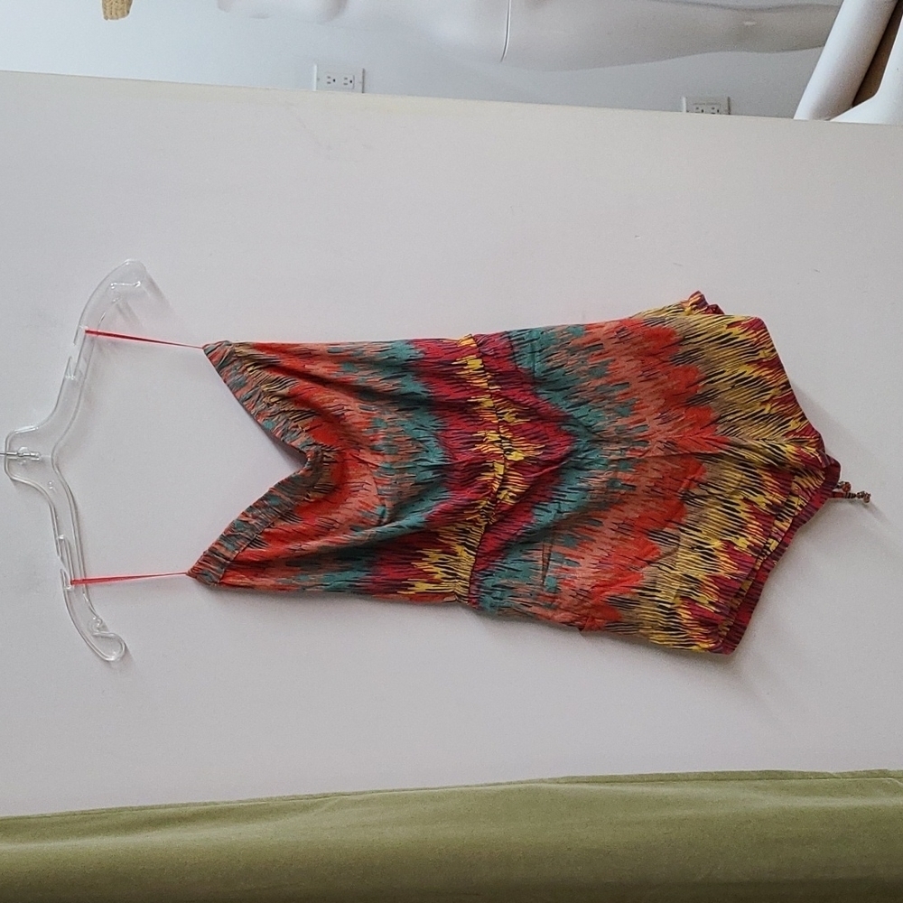 Angie Multi-Color Strapless Romper - Picture 4 of 8